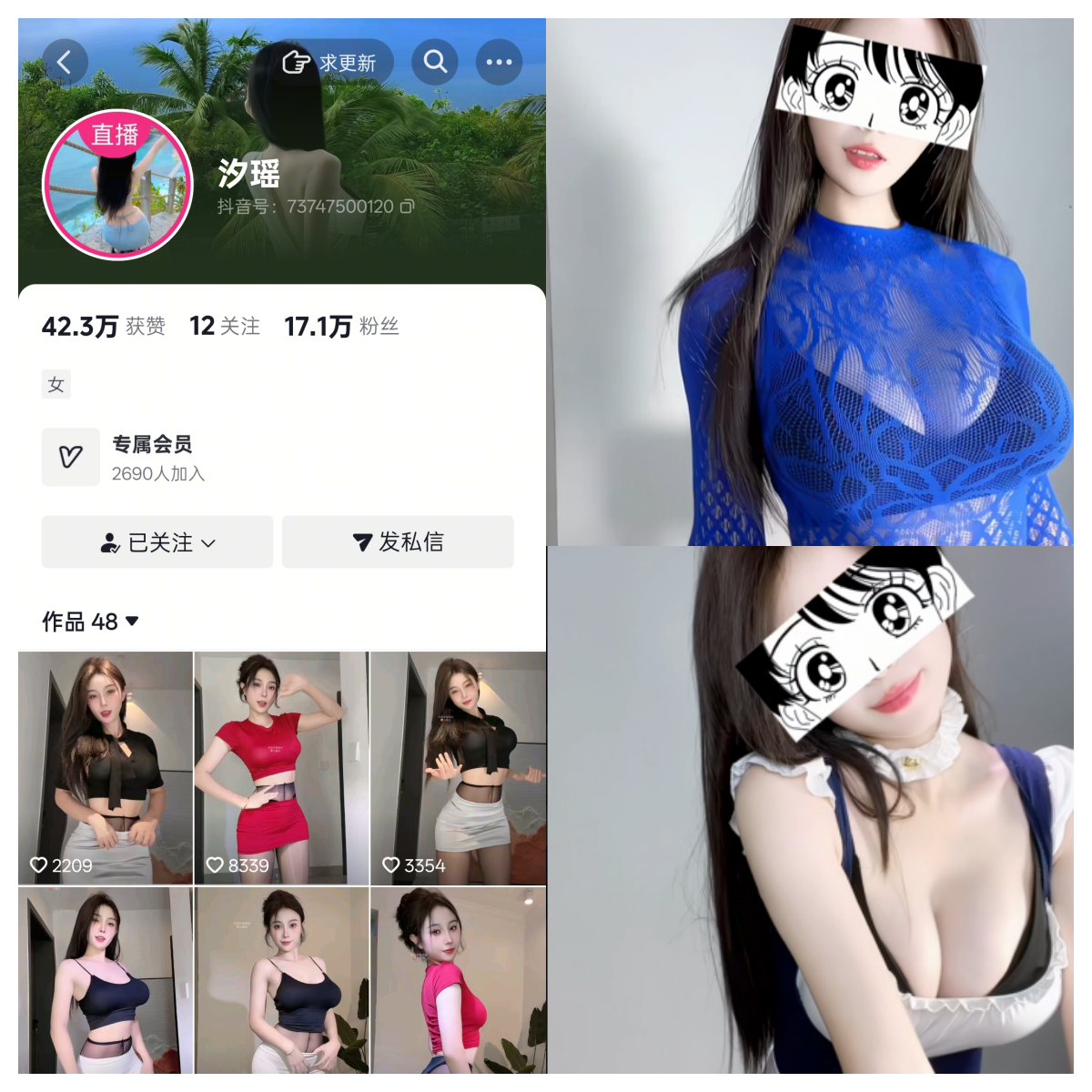 抖音汐瑶私人定制-电鸽