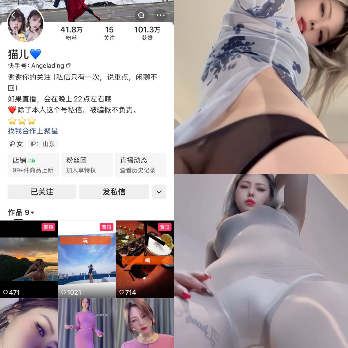 快手猫儿私人定制-电鸽