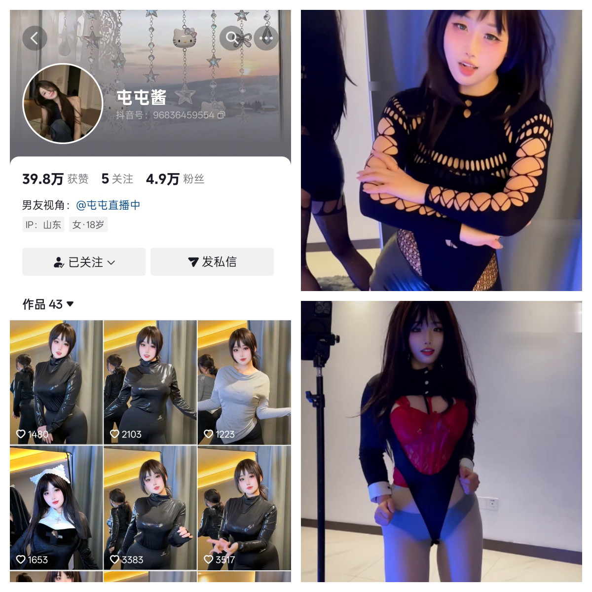 抖音屯屯酱私人定制-电鸽