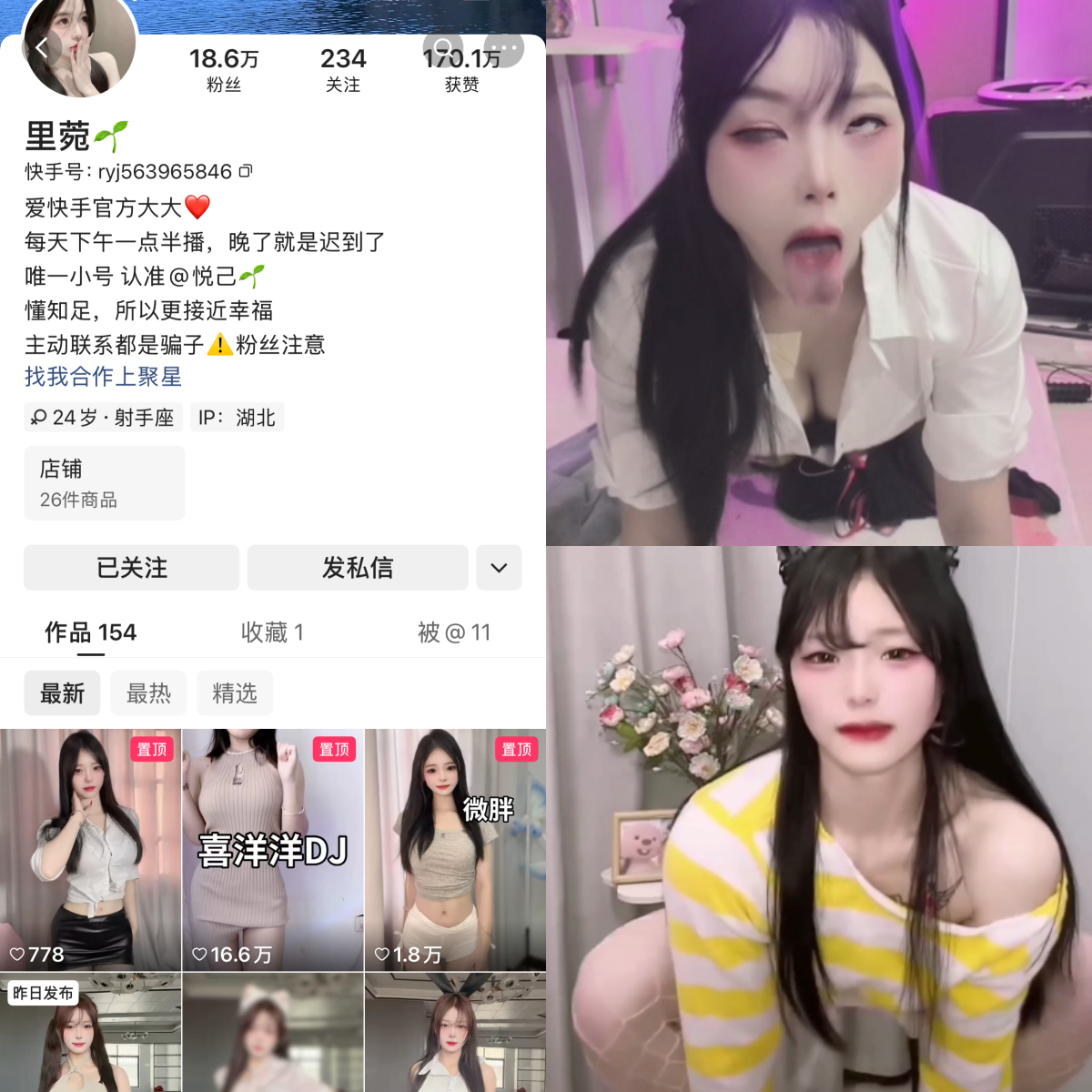 快手里菀私人定制-电鸽